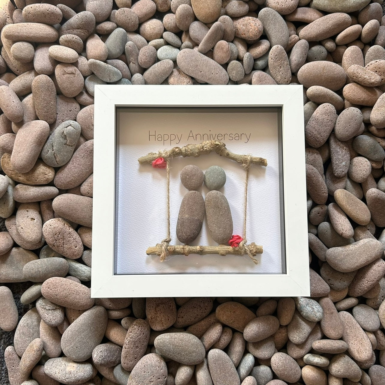 Anniversary Pebble Art